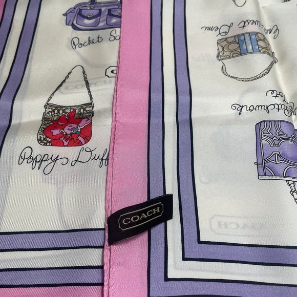 Coach Accessories - NWOT Coach 100% silk fashion scarf PRICE FIRM